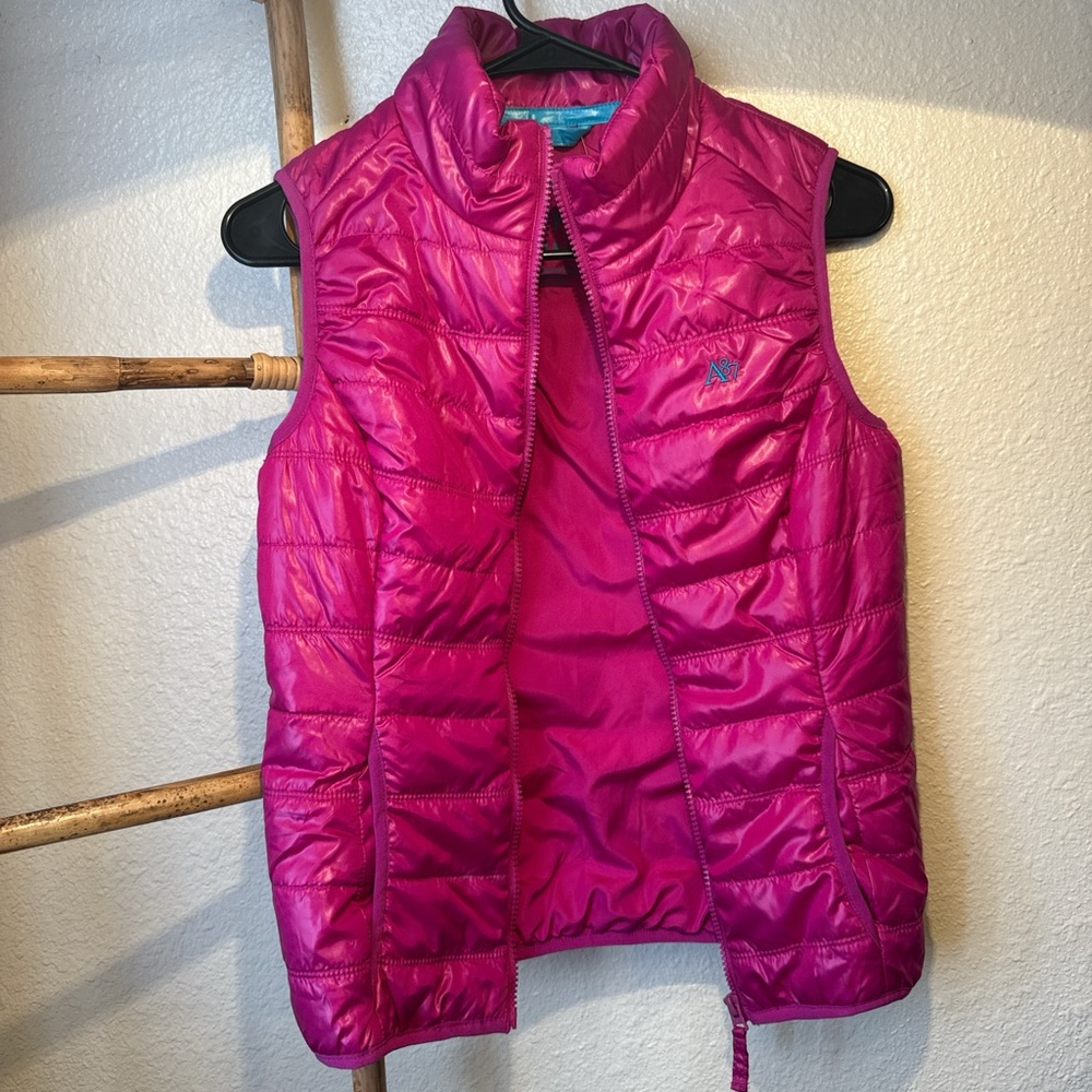 Pink Puffer Vest y2k